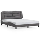 sengeramme uden madras Hvar 160x200 cm kunstlæder grå
