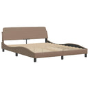 sengeramme uden madras Hvar 160x200 cm kunstlæder cappuccinofarvet
