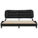 sengeramme uden madras Hvar 180x200 cm kunstlæder sort