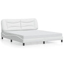 sengeramme uden madras Hvar 180x200 cm kunstlæder hvid