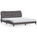sengeramme uden madras Hvar 180x200 cm kunstlæder grå