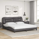 sengeramme uden madras Hvar 180x200 cm kunstlæder grå