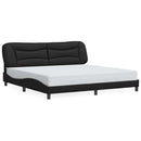 sengeramme uden madras Hvar 200x200 cm kunstlæder sort