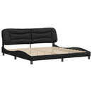 sengeramme uden madras Hvar 200x200 cm kunstlæder sort