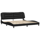 sengeramme uden madras Hvar 200x200 cm kunstlæder sort