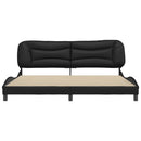 sengeramme uden madras Hvar 200x200 cm kunstlæder sort
