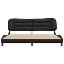 sengeramme uden madras Hvar 200x200 cm kunstlæder sort