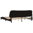 sengeramme uden madras Hvar 200x200 cm kunstlæder sort