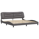 sengeramme uden madras Hvar 200x200 cm kunstlæder grå