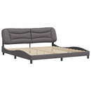 sengeramme uden madras Hvar 200x200 cm kunstlæder grå