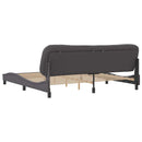 sengeramme uden madras Hvar 200x200 cm kunstlæder grå