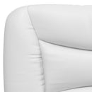 sengeramme uden madras Hvar 200x200 cm kunstlæder hvid og sort