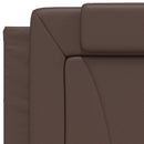 sengeramme uden madras Viana 80x200 cm kunstlæder brun