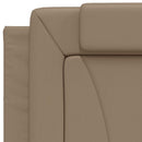 sengeramme uden madras Viana 80x200 cm kunstlæder cappuccinofarvet