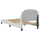 sengeramme uden madras Viana 90x190 cm kunstlæder hvid