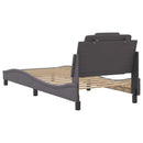 sengeramme uden madras Viana 90x190 cm kunstlæder grå