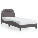 sengeramme uden madras Viana 90x200 cm kunstlæder grå