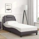 sengeramme uden madras Viana 90x200 cm kunstlæder grå