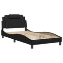 sengeramme uden madras Viana 100x200 cm kunstlæder sort