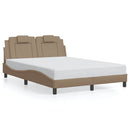 sengeramme uden madras Viana 120x200 cm kunstlæder cappuccinofarvet