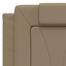 sengeramme uden madras Viana 120x200 cm kunstlæder cappuccinofarvet
