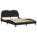 sengeramme uden madras Viana 140x190 cm kunstlæder sort