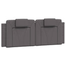 sengeramme uden madras Viana 140x190 cm kunstlæder grå
