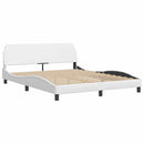 sengeramme uden madras Viana 160x200 cm kunstlæder hvid