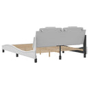 sengeramme uden madras Viana 160x200 cm kunstlæder hvid