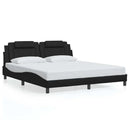 sengeramme uden madras Viana 180x200 cm kunstlæder sort
