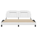 sengeramme uden madras Viana 180x200 cm kunstlæder hvid