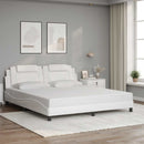 sengeramme uden madras Viana 180x200 cm kunstlæder hvid