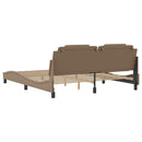 sengeramme uden madras Viana 180x200 cm kunstlæder cappuccinofarvet