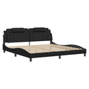 sengeramme uden madras Viana 200x200 cm kunstlæder sort