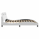 sengeramme uden madras Viana 200x200 cm kunstlæder hvid