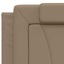 sengeramme uden madras Viana 200x200 cm kunstlæder cappuccinofarvet