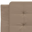 sengeramme uden madras Zadar 90x190 cm kunstlæder cappuccinofarvet