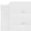 sengeramme uden madras Zadar 90x200 cm kunstlæder hvid