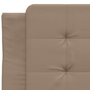 sengeramme uden madras Zadar 90x200 cm kunstlæder cappuccinofarvet