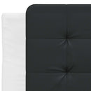 sengeramme uden madras Zadar 90x200 cm kunstlæder hvid og sort
