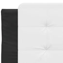 sengeramme uden madras Zadar 100x200 cm kunstlæder sort og hvid