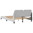 sengeramme uden madras Zadar 140x190 cm kunstlæder hvid