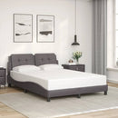 sengeramme uden madras Zadar 140x190 cm kunstlæder grå