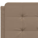 sengeramme uden madras Zadar 140x190 cm kunstlæder cappuccinofarvet