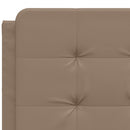 sengeramme uden madras Zadar 140x200 cm kunstlæder cappuccinofarvet