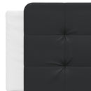 sengeramme uden madras Zadar 160x200 cm kunstlæder hvid og sort