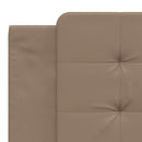 sengeramme uden madras Zadar 180x200 cm kunstlæder cappuccinofarvet