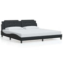 sengeramme uden madras Zadar 200x200 cm kunstlæder sort
