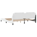 sengeramme uden madras Zadar 200x200 cm kunstlæder hvid