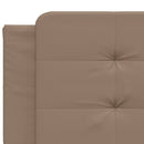 sengeramme uden madras Zadar 200x200 cm kunstlæder cappuccinofarvet